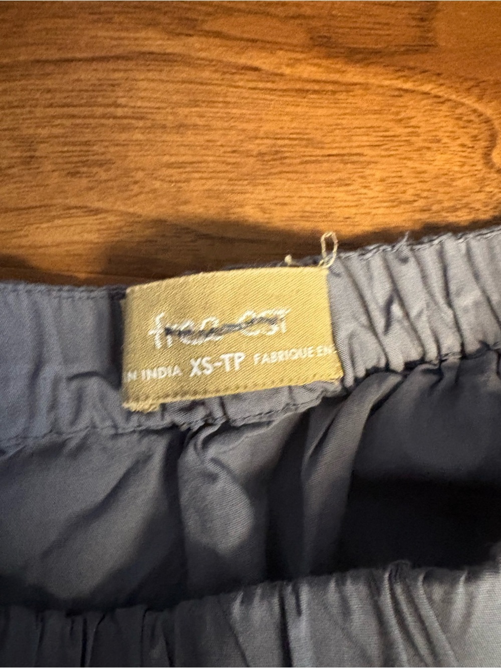 Free People Mini Skirt in Slate Blue - XS
